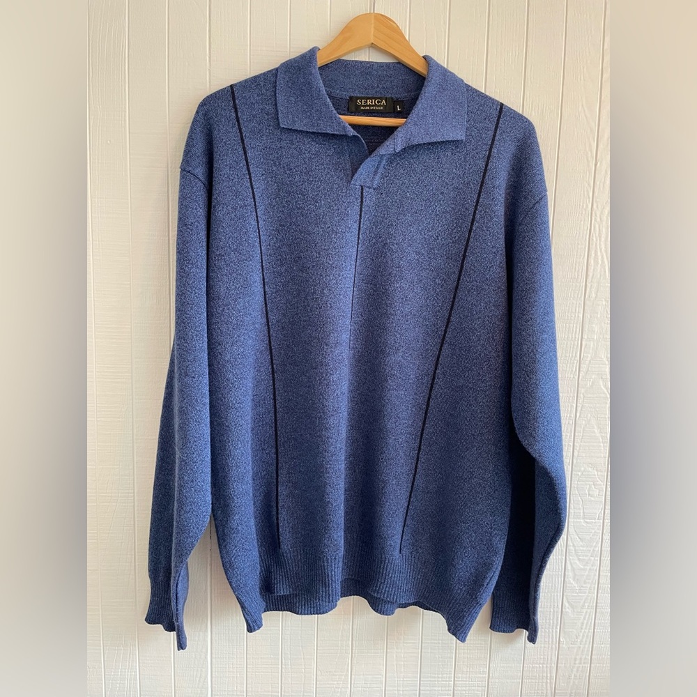 Merino Wool Collared Sweater Made in Italy